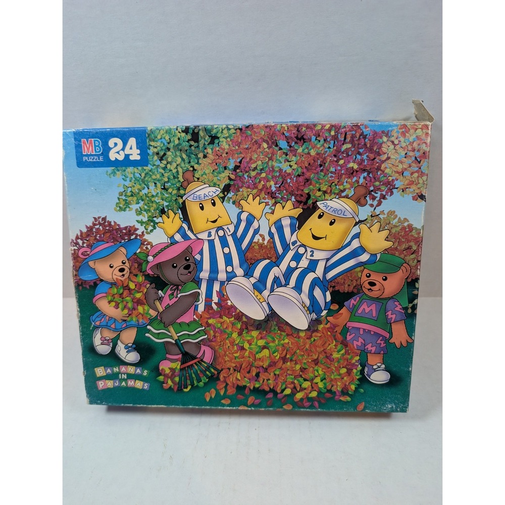 Vintage 1997 Bananas In Pajamas 24 Piece Puzzle Complete MB ABC Kids TV Show